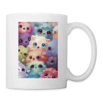 Adorable multicolored plush toys - Mug - white - Right