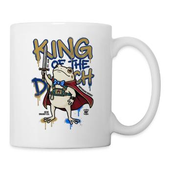 Frog King Ditch D20 RPG Amphibian Knight Art - Mug - white - Right