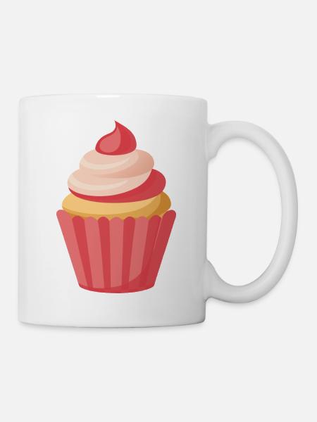 Cupcake - Tasse - Weiß
