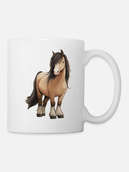 Pony - Tasse - Weiß