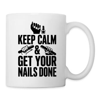 Keep Calm & Get Your Nails Done - Mug - white - Right