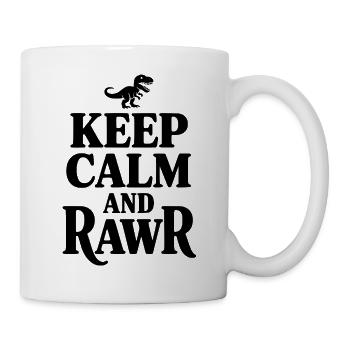 Keep Calm And Rawr - Mug - white - Right