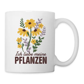 Pflanzen Liebe - Tasse - Weiß - Rechts