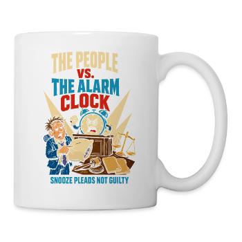 People against the alarm clock - Mug - white - Right