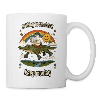 Nothing to See Here: Alligator Roller Ride - Mug - white - Right