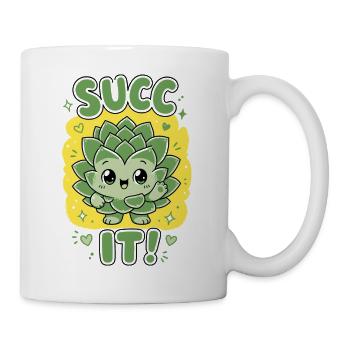 Jardinage urbain Succ It Plantes biologiques - Mug blanc - blanc - Droite