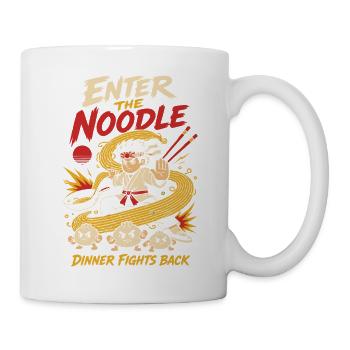 Voici l’humour des ramen d’arts martiaux aux nouilles - Mug blanc - blanc - Droite