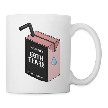 100% Bitter Goth Tears Box - Tasse - Weiß - Rechts
