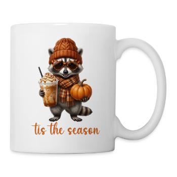 Le raton laveur de la saison - Mug blanc - blanc - Droite