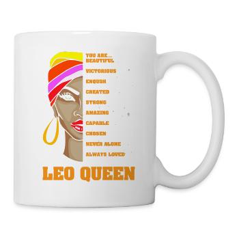 Signe du zodiaque Lion - Mug blanc - blanc - Droite
