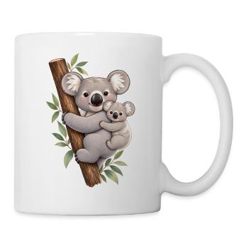 Koala und ihr Kalb - Tasse - Weiß - Rechts