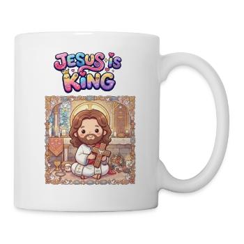 Jesus ist König - Tasse - Weiß - Rechts
