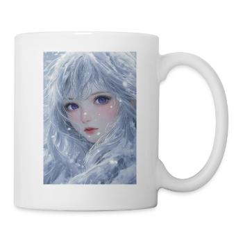 Eiskaltes Haar und violette Augen - Tasse - Weiß - Rechts