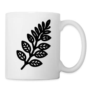 Farn - Tasse - Weiß - Rechts