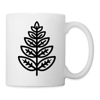 Farn - Tasse - Weiß - Rechts