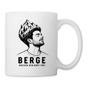 Berge im Kopf - Tasse - Weiß - Rechts