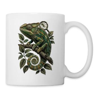 Herpetologie Herpetologe Chamäleon - Tasse - Weiß - Rechts
