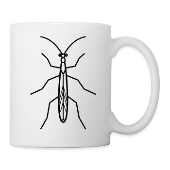 Stick-Insekt - Tasse - Weiß - Rechts