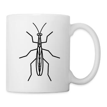 Stick-Insekt - Tasse - Weiß - Rechts