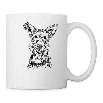 Terrier Berger de Picardie - Tasse - Weiß - Rechts