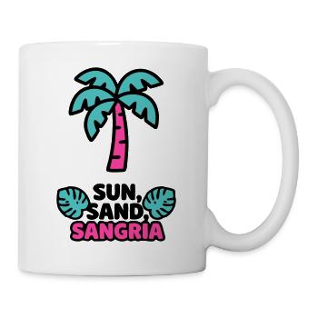 Sun Sand Sangria Logo - Tasse - Weiß - Rechts