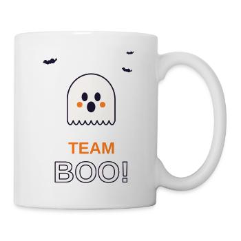 Team Boo Halloween Gespenst Gruppen Design - Tasse - Weiß - Rechts