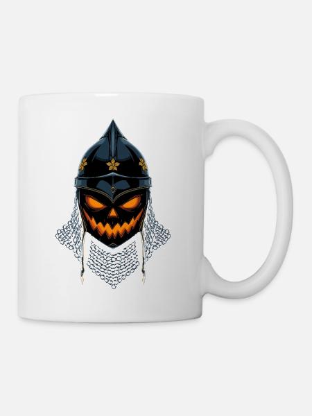 Kürbisritter Halloween - Tasse - Weiß