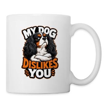 Kavallerier King Charles Spaniel - Tasse - Weiß - Rechts