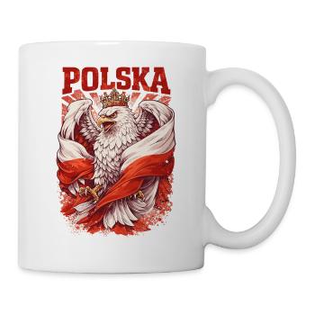 Polska Stolz: Polnischer Adler & Flagge Design - Tasse - Weiß - Rechts