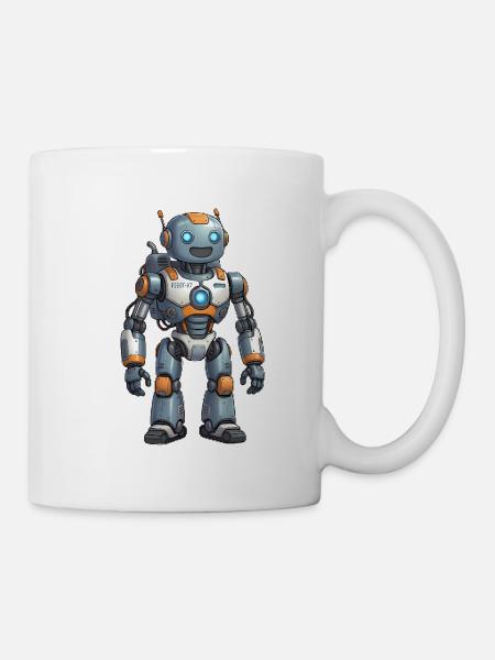 Roboter, humanoid - Tasse - Weiß