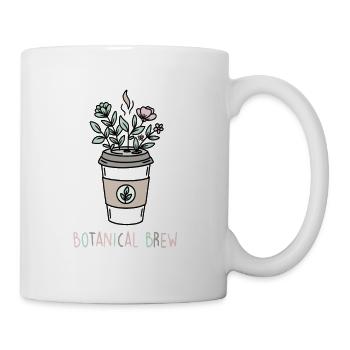 Botanischer Kaffeezauber - Tasse - Weiß - Rechts