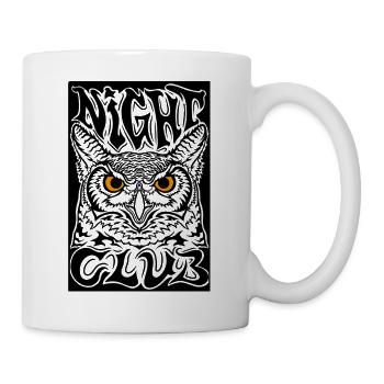 Unheilvolle Augen im Dunkeln - Tasse - Weiß - Rechts