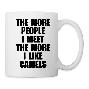 Kamel Humor Spruch - Tasse - Weiß - Rechts