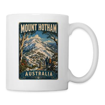Erleben Sie den dramatischen Mount Hotham in Australien - Tasse - Weiß - Rechts
