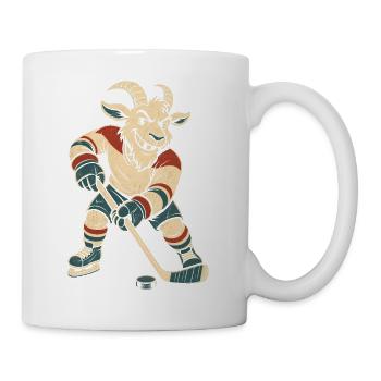Eishockey Enforcer Ziege fehlender Zahn harter - Tasse - Weiß - Rechts