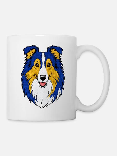 Collie - Tasse - Weiß