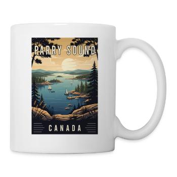 Erleben Sie den Seeblick auf Parry Sound in Kanada - Tasse - Weiß - Rechts