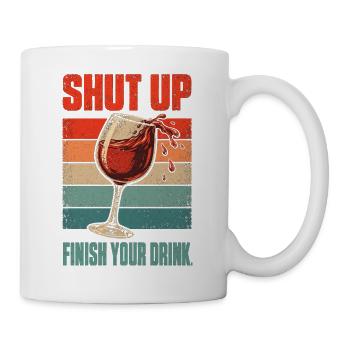 Weinliebhaber Lustiger Weinglas-Humor - Tasse - Weiß - Rechts