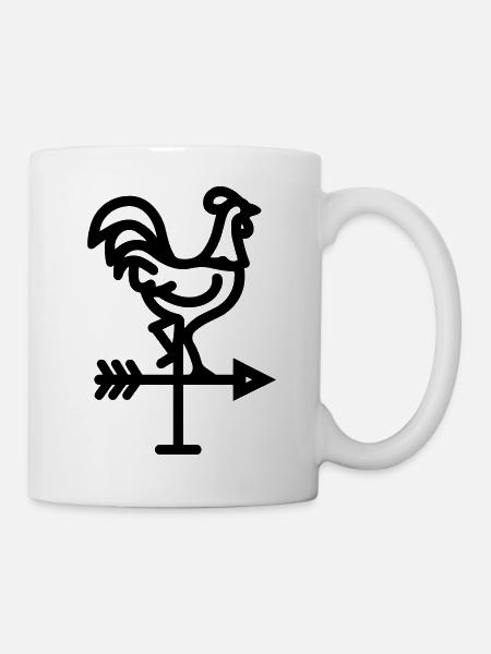 Wetterhahn - Tasse - Weiß
