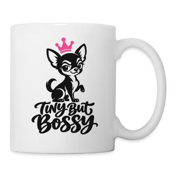 Winzige, aber herrische Chihuahua-Königin - Tasse - Weiß - Rechts