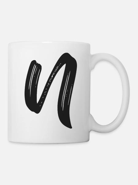N - Tasse - Weiß