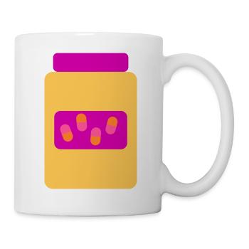 Colorpop Vitaminpillen - Tasse - Weiß - Rechts