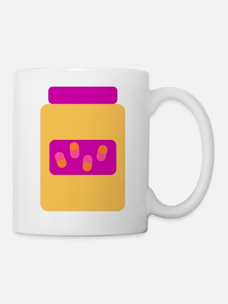 Colorpop Vitaminpillen - Tasse - Weiß