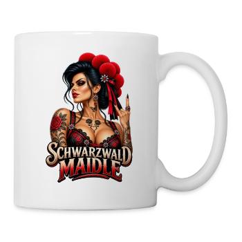 Schwarzwald Maidle – Wild & Rockig - Tasse - Weiß - Rechts