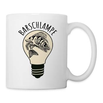 Barschlampe Angeln Barsch Lustiges Wortspiel - Tasse - Weiß - Rechts