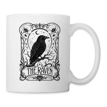 The Raven Rabe im Gothic Art Nouveau Stil Mix - Tasse - Weiß - Rechts