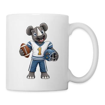 Nashorn Football Fan - Tasse - Weiß - Rechts
