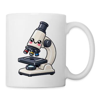 Kawaii Mikroskop Design - Tasse - Weiß - Rechts