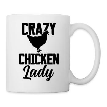 Crazy Chicken Lady - Tasse - Weiß - Rechts