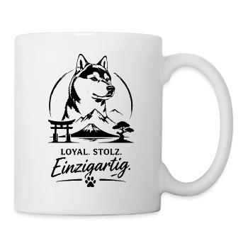 Loyal - Stolz und Einzigartig - Tasse - Weiß - Rechts